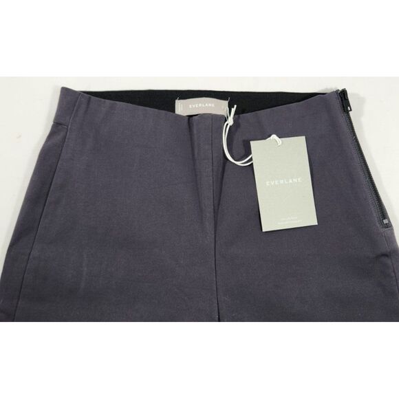 EVERLANE The WORK PANT regular Side Zip slim leg stretch Slate Grey size 00 - Picture 1 of 7